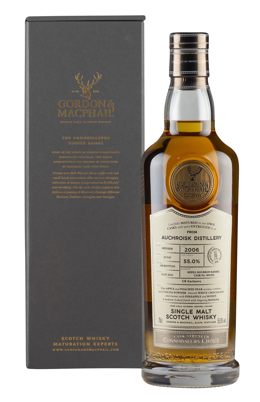Auchroisk 15 Year Old Connoisseurs Choice Gordon & MacPhail 2006