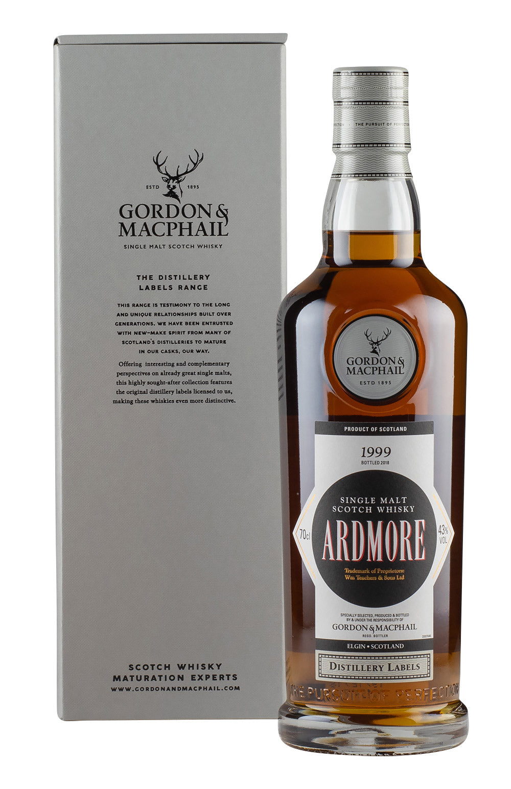 Ardmore Distillery Labels Gordon & MacPhail 1999