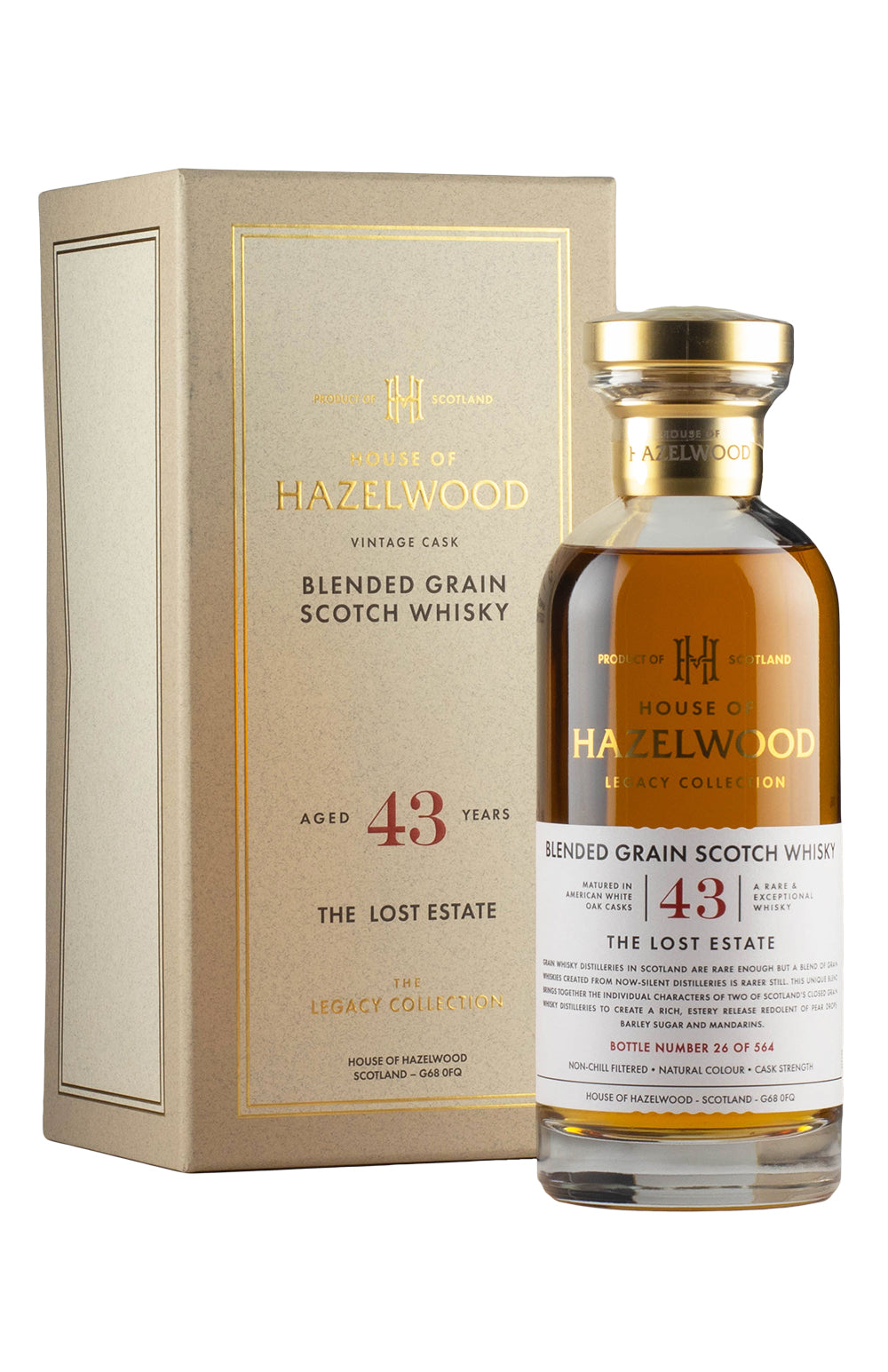 The Lost Estate 43 Year Old Blended Grain House of Hazelwood Legacy Collection