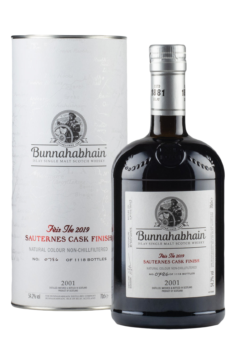 Bunnahabhain Sauternes Cask Finish Feis Ile (Bottled 2019) 2001