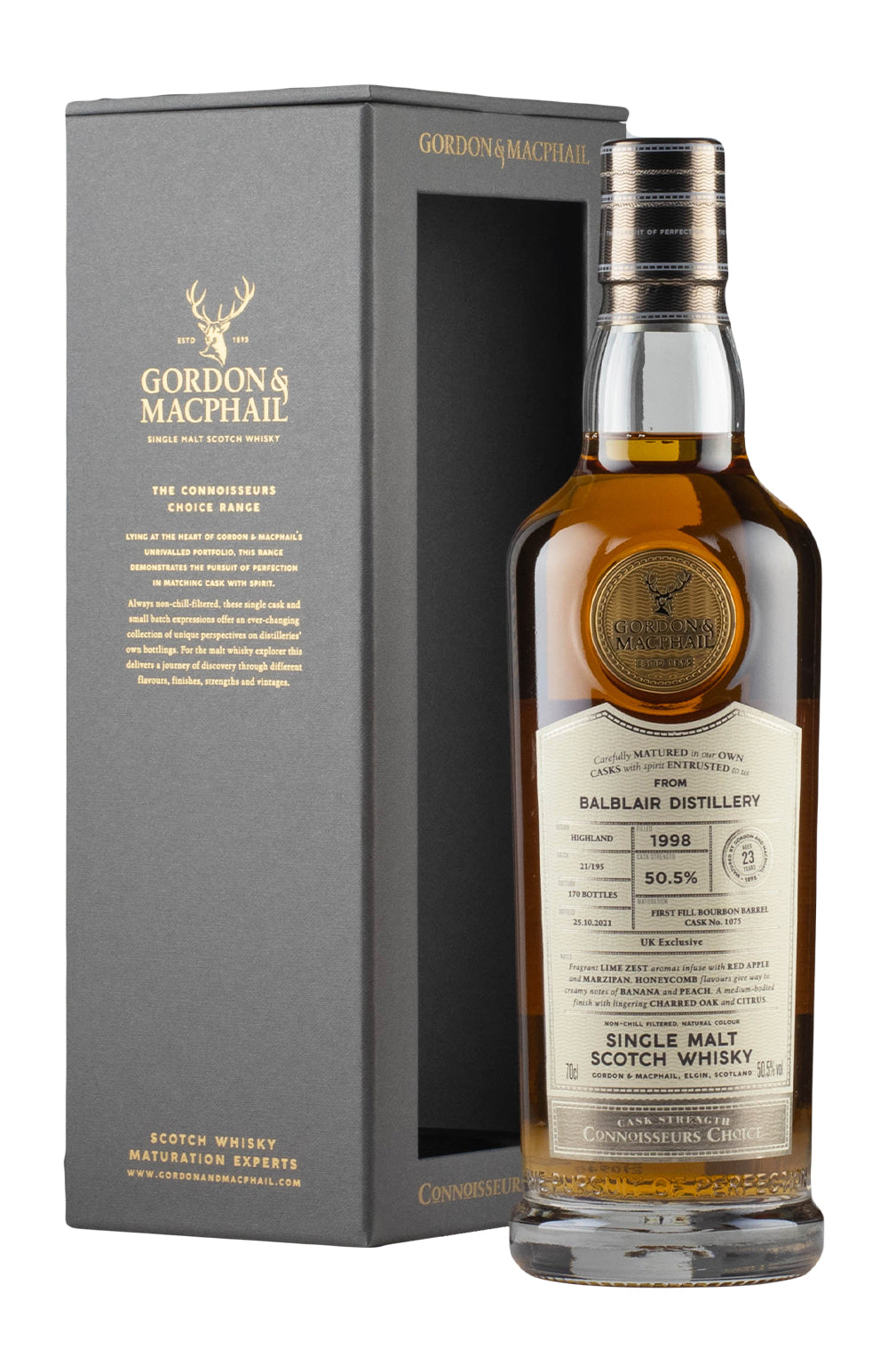 Balblair 23 Year Old Connoisseurs Choice Gordon & MacPhail 1998