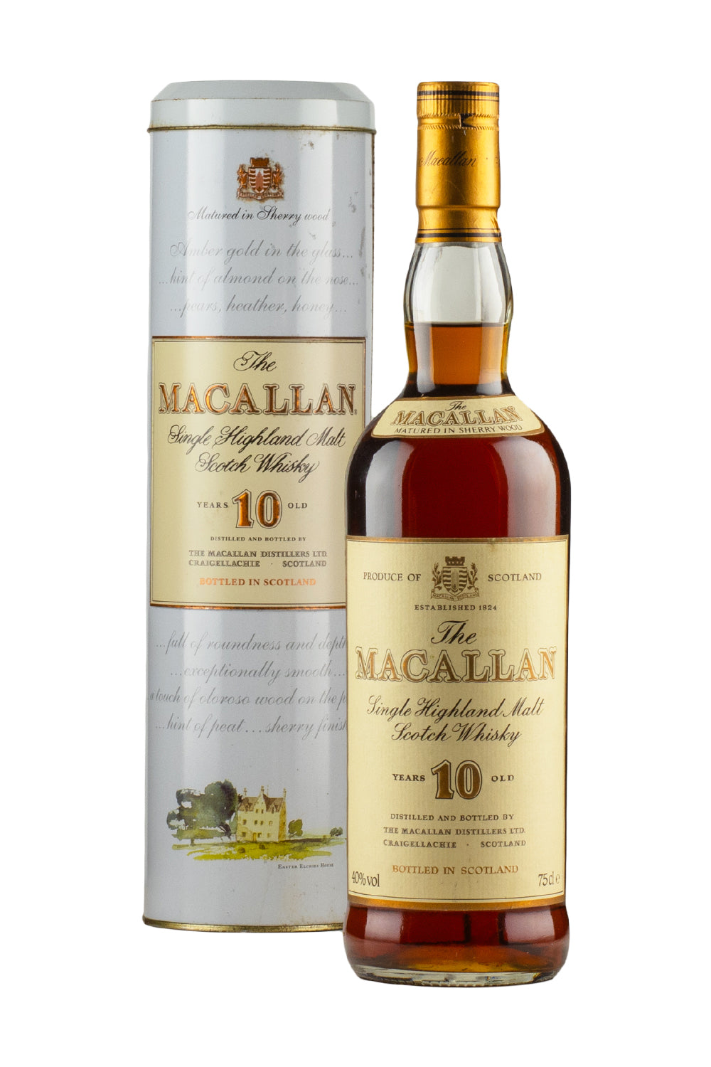 Macallan 10 Year Old c. 1980s (Metal Tin)
