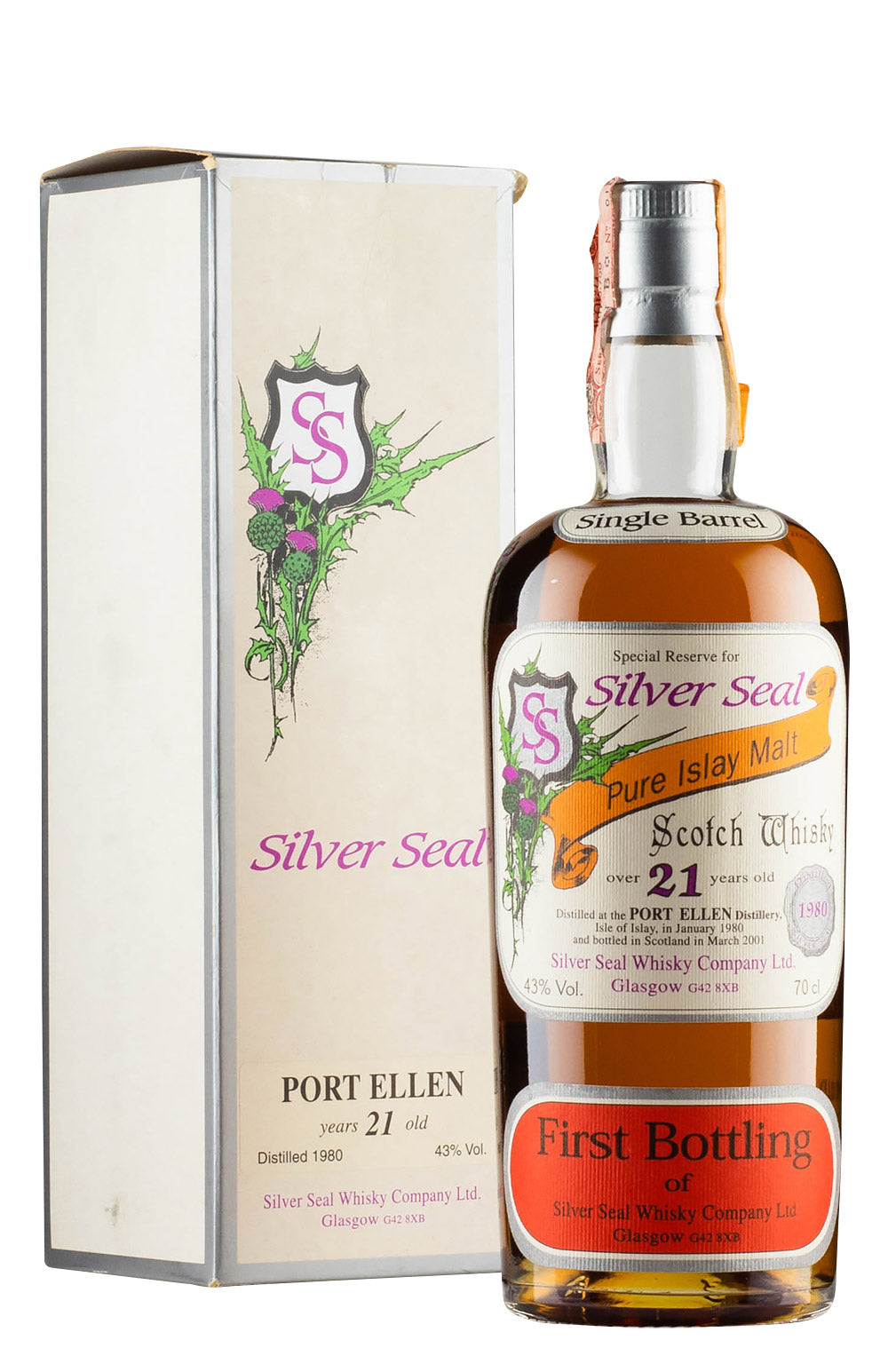Port Ellen 21 Year Old Silver Seal 1980