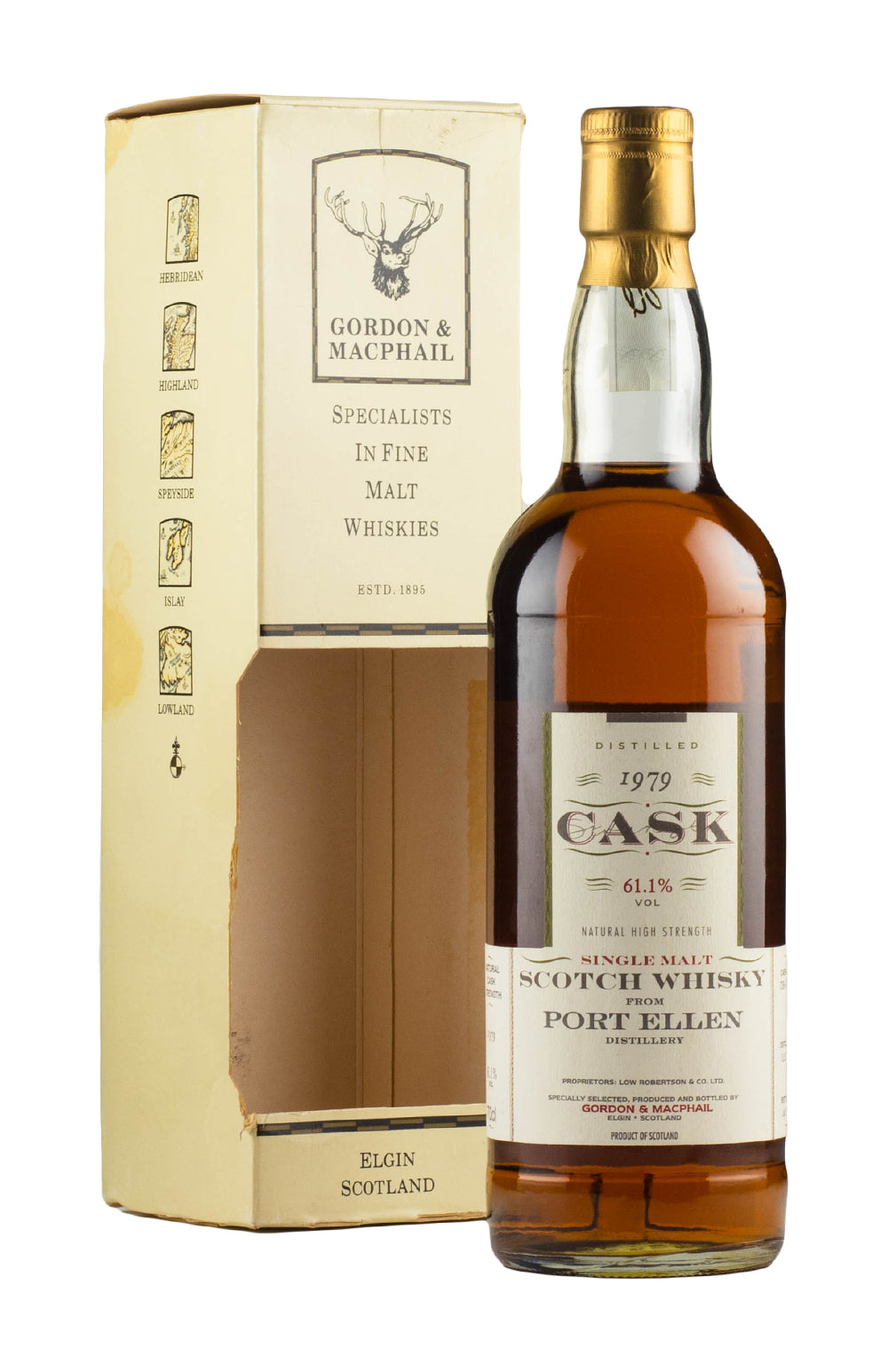 Port Ellen Cask Strength Gordon & Macphail (Bottled 1998) 1979