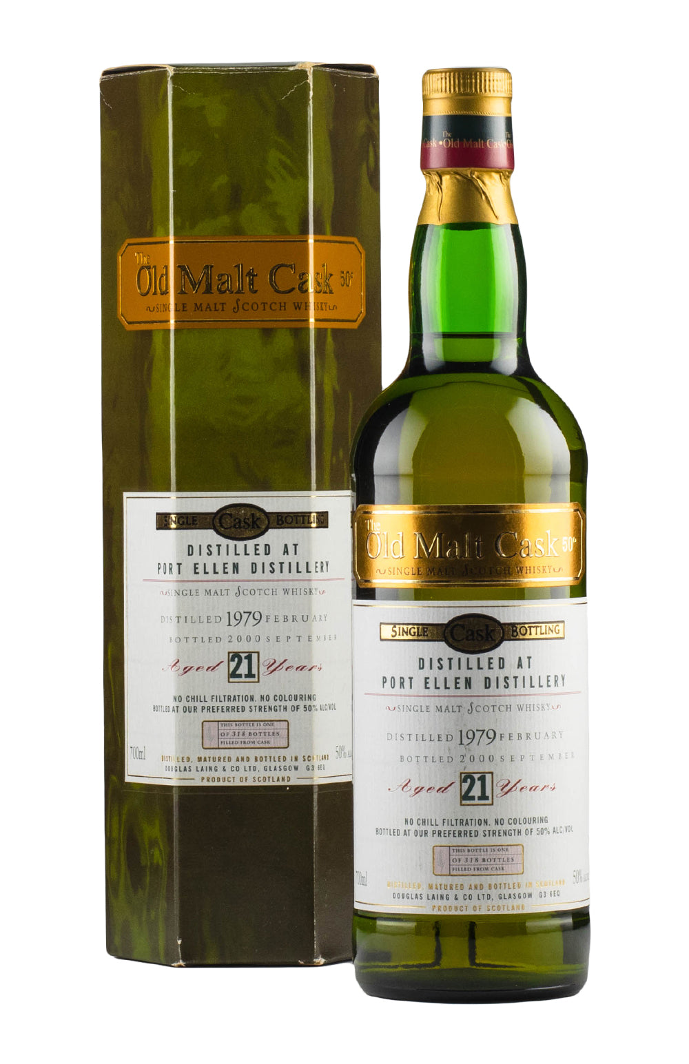Port Ellen 21 Year Old Old Malt Cask Douglas Laing (Bottled 2000) 1979