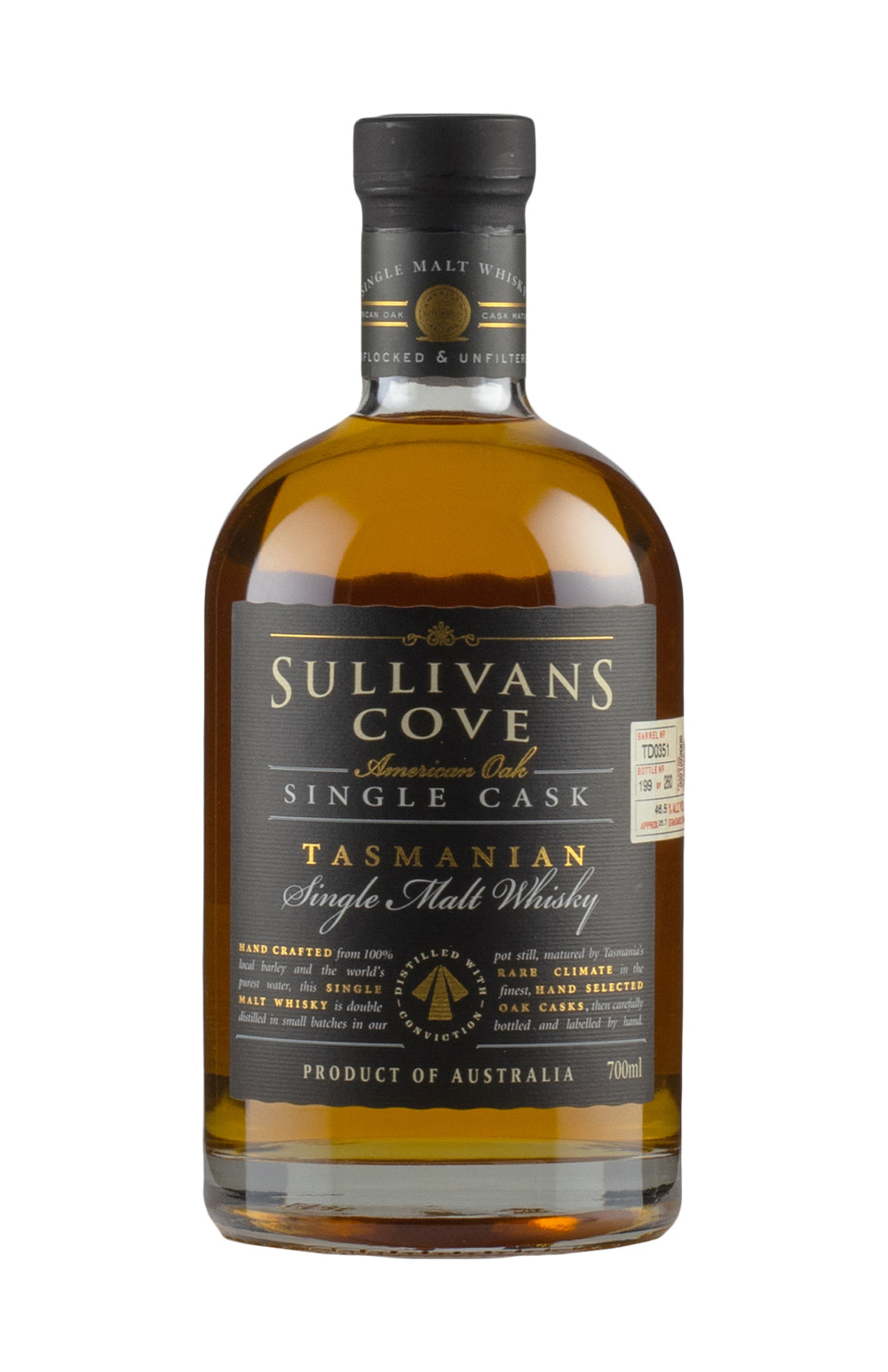 Sullivans Cove American Oak Ex Bourbon Single Cask TD351