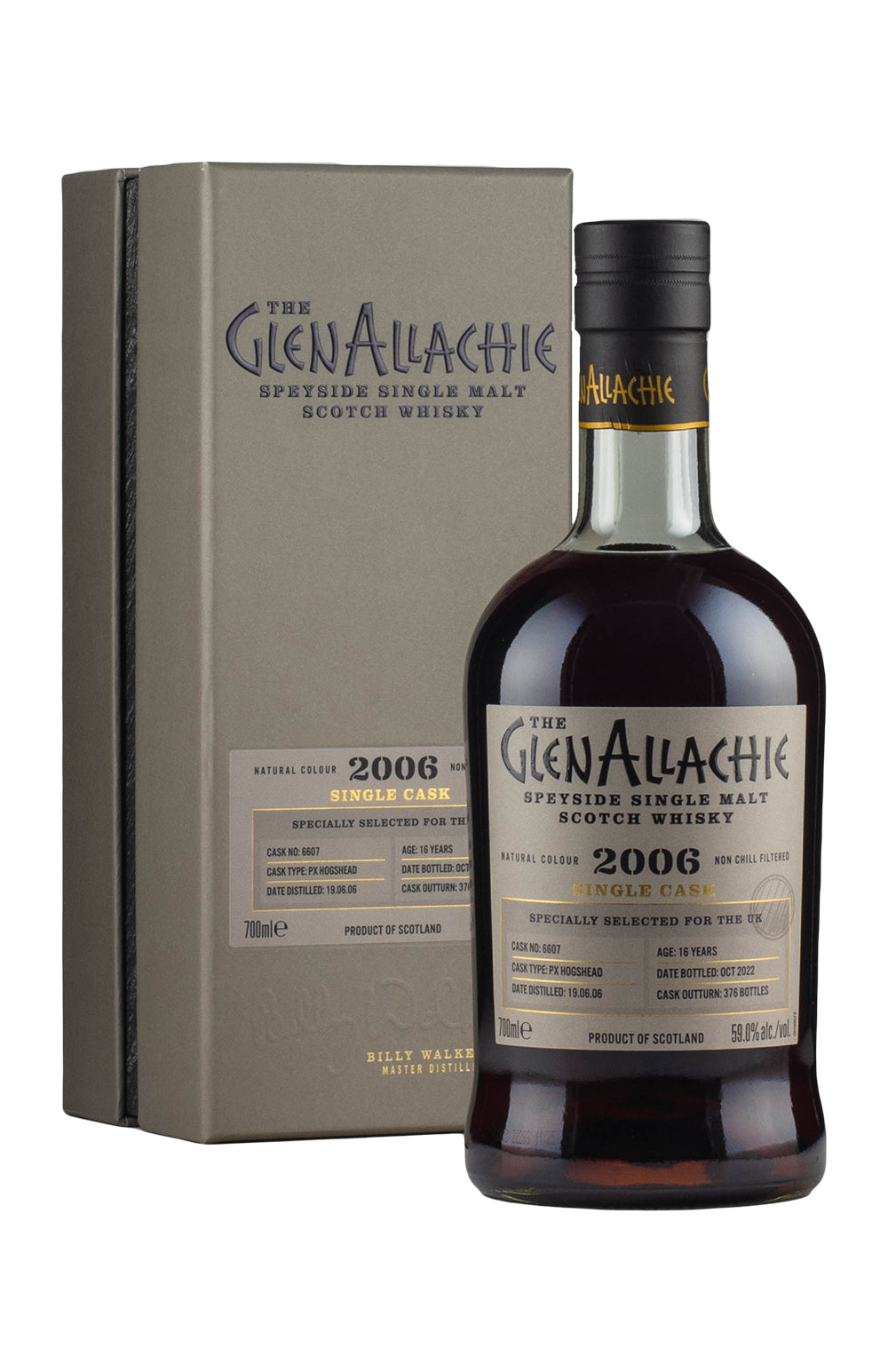 GlenAllachie 16 Year Old PX Cask 6607 2006