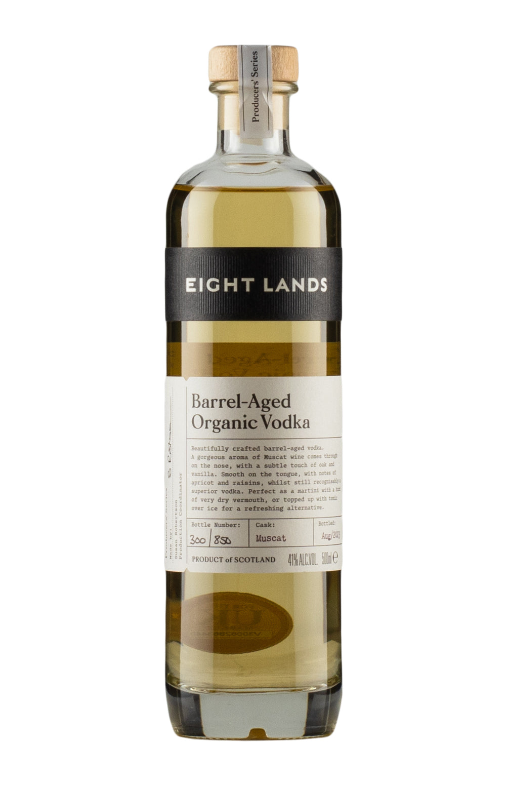 Glenrinnes Eight Lands Producers Series Barrel Aged Vodka