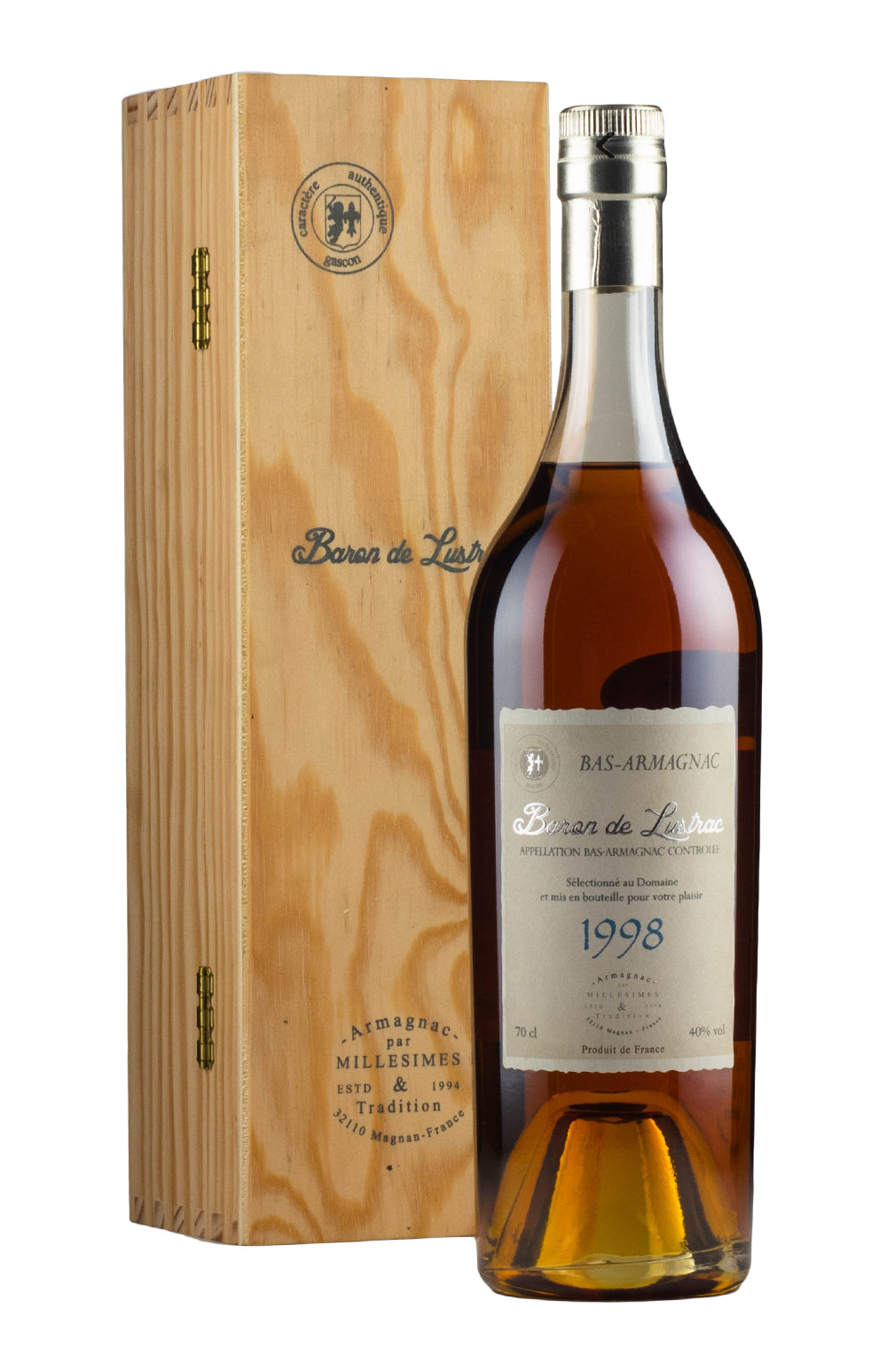Baron de Lustrac Vintage Armagnac 1998