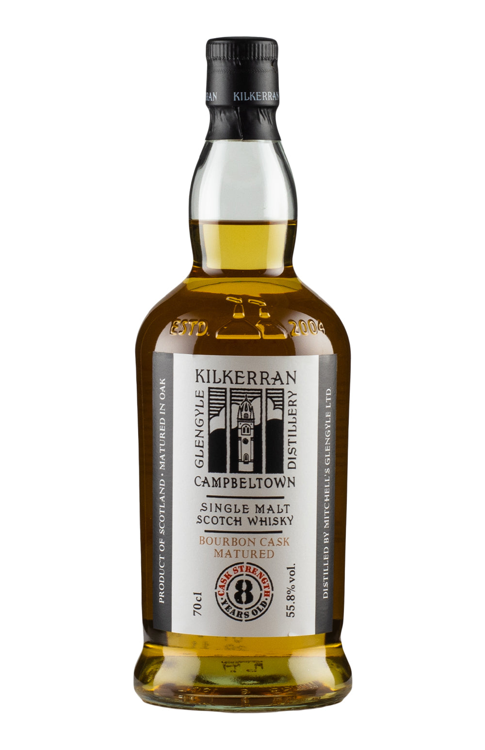 Kilkerran 8 Year Old Bourbon Matured Cask Strength 55.8%