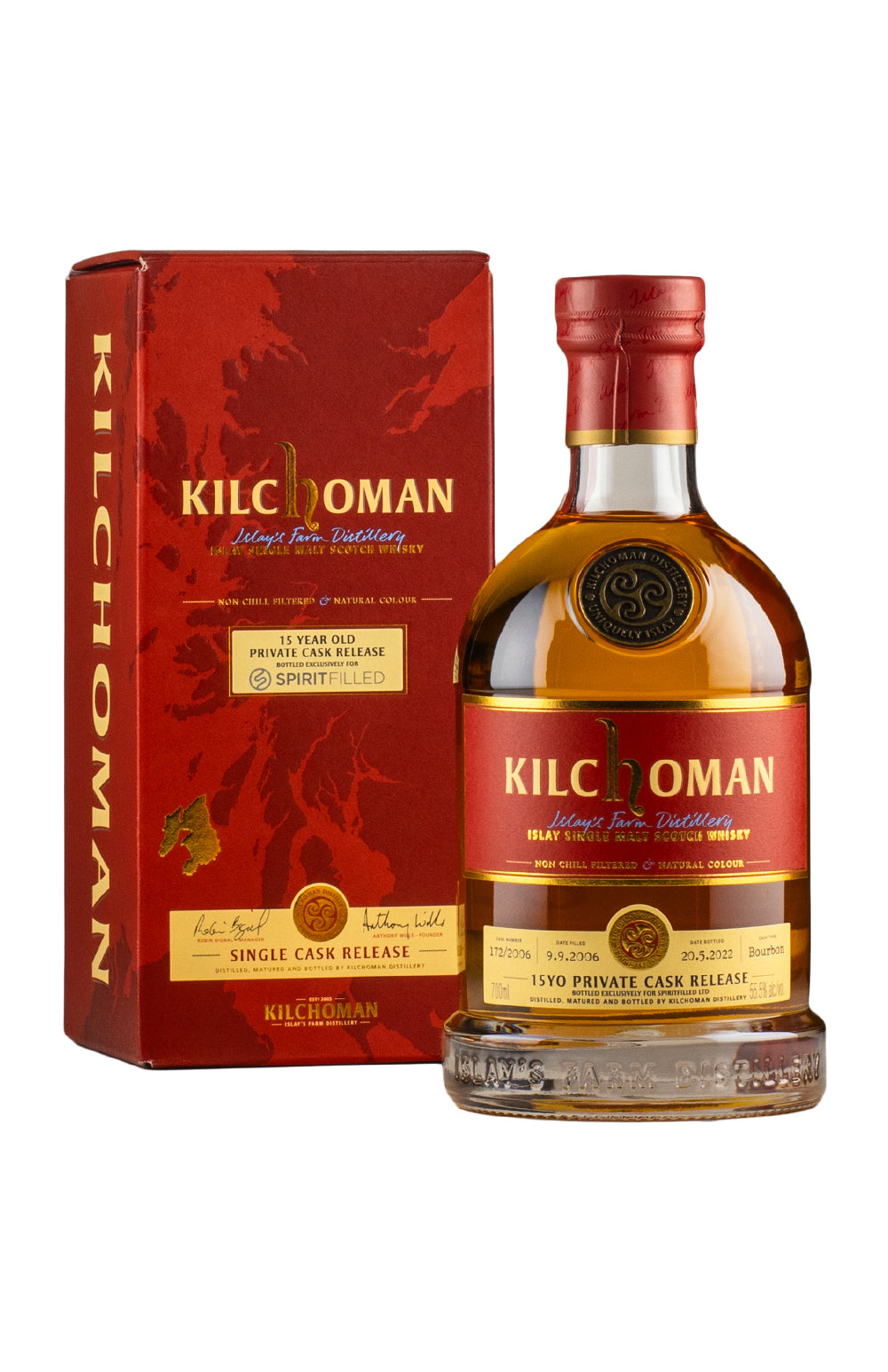 Kilchoman 15 Year Old Spiritfilled Private Cask Release