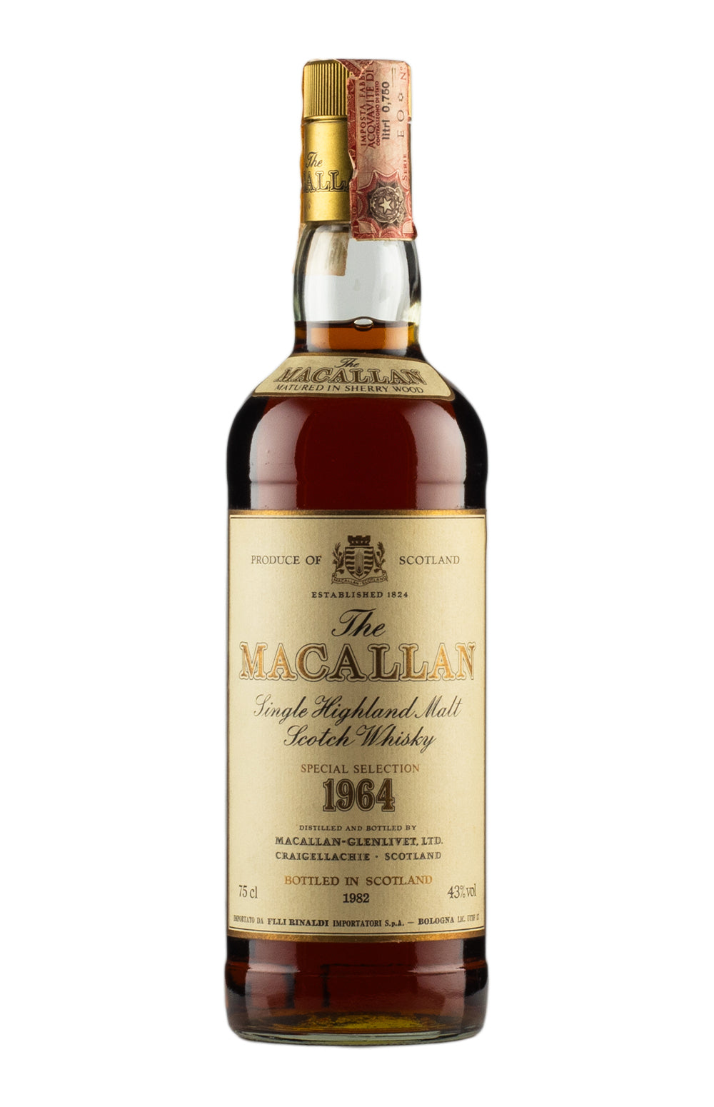 Macallan Special Selection Rinaldi Import 1964