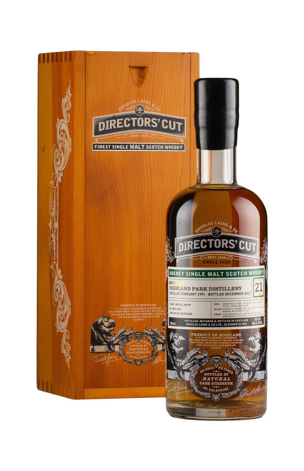 Highland Park 21 Year Old Director`s Cut Douglas Laing 1991