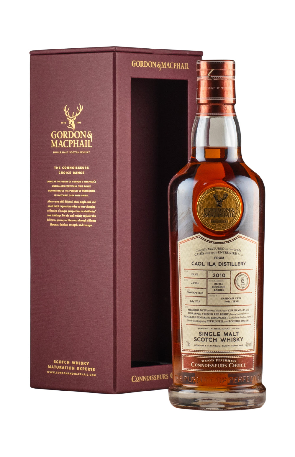 Caol Ila 12 Year Old Sassicaia Connoisseurs Choice Gordon & MacPhail 2010