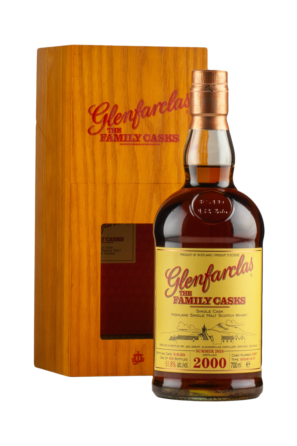 Glenfarclas 24 Years Old Family Cask 3287 2000
