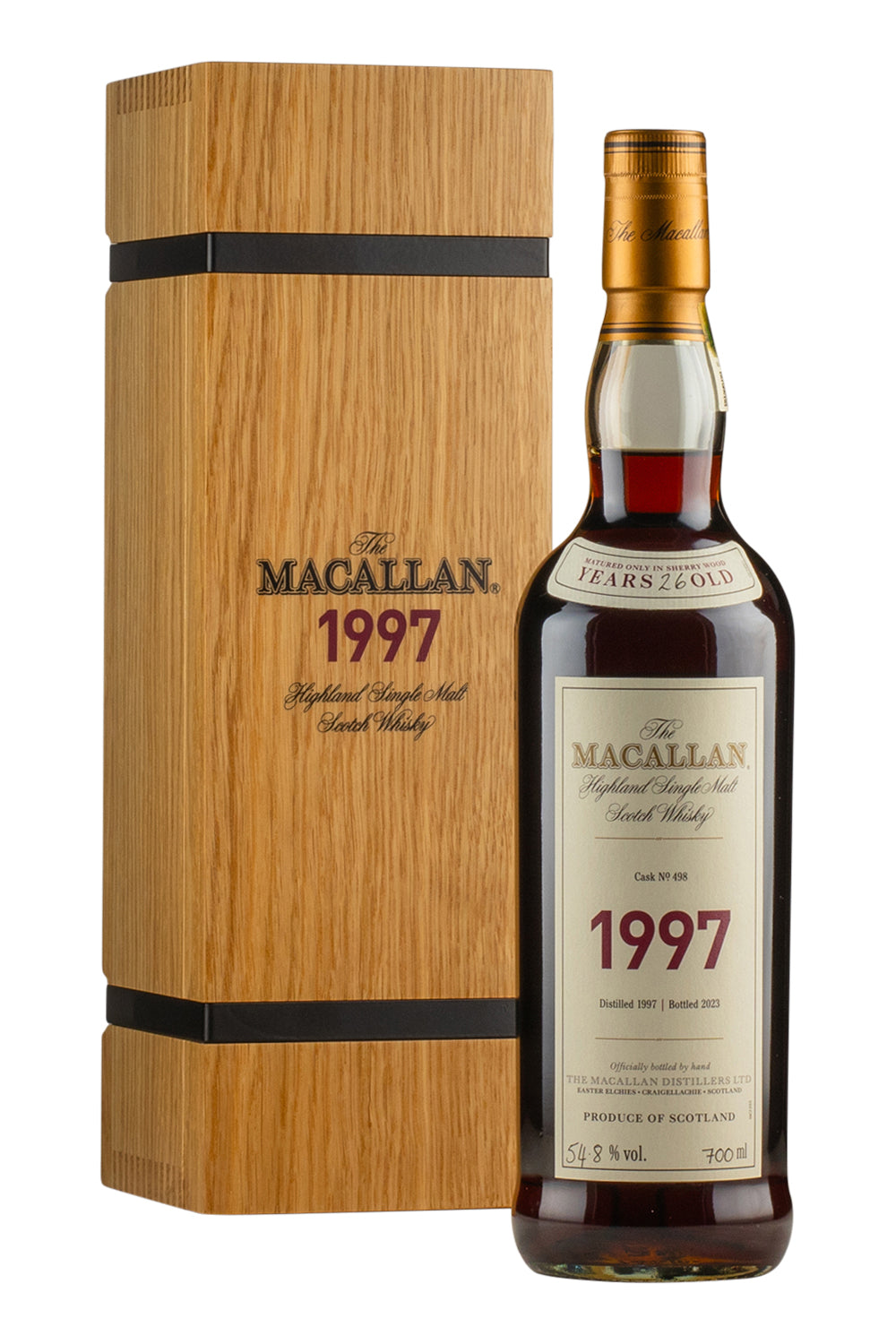 Macallan 26 Year Old Fine and Rare Cask 498 1997