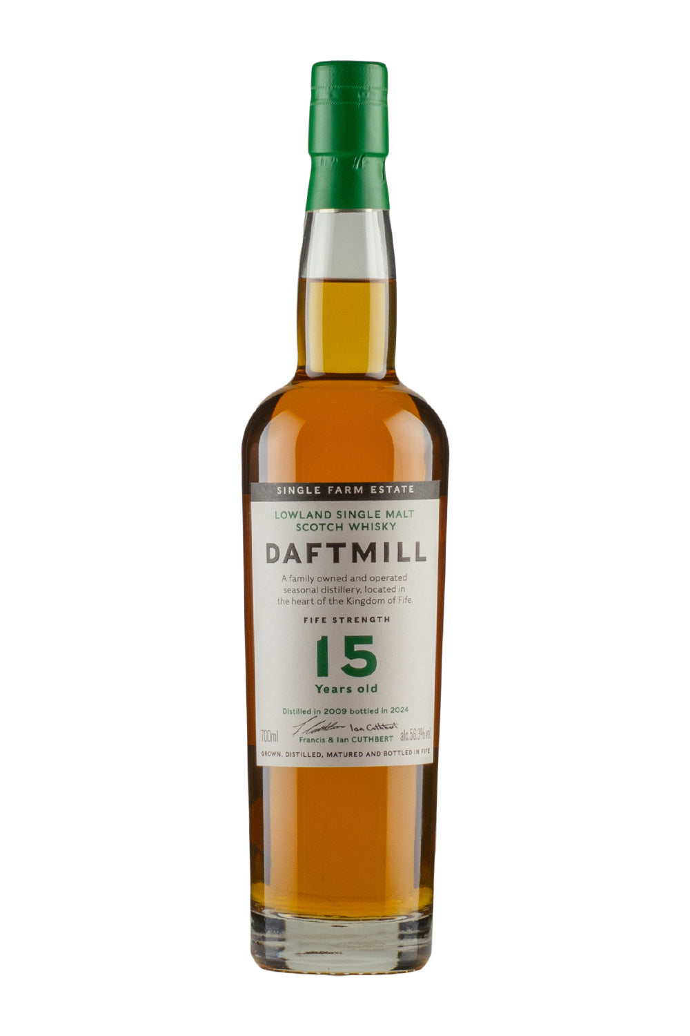Daftmill 15 Year Old Fife Strength (Bottled 2024) 2009