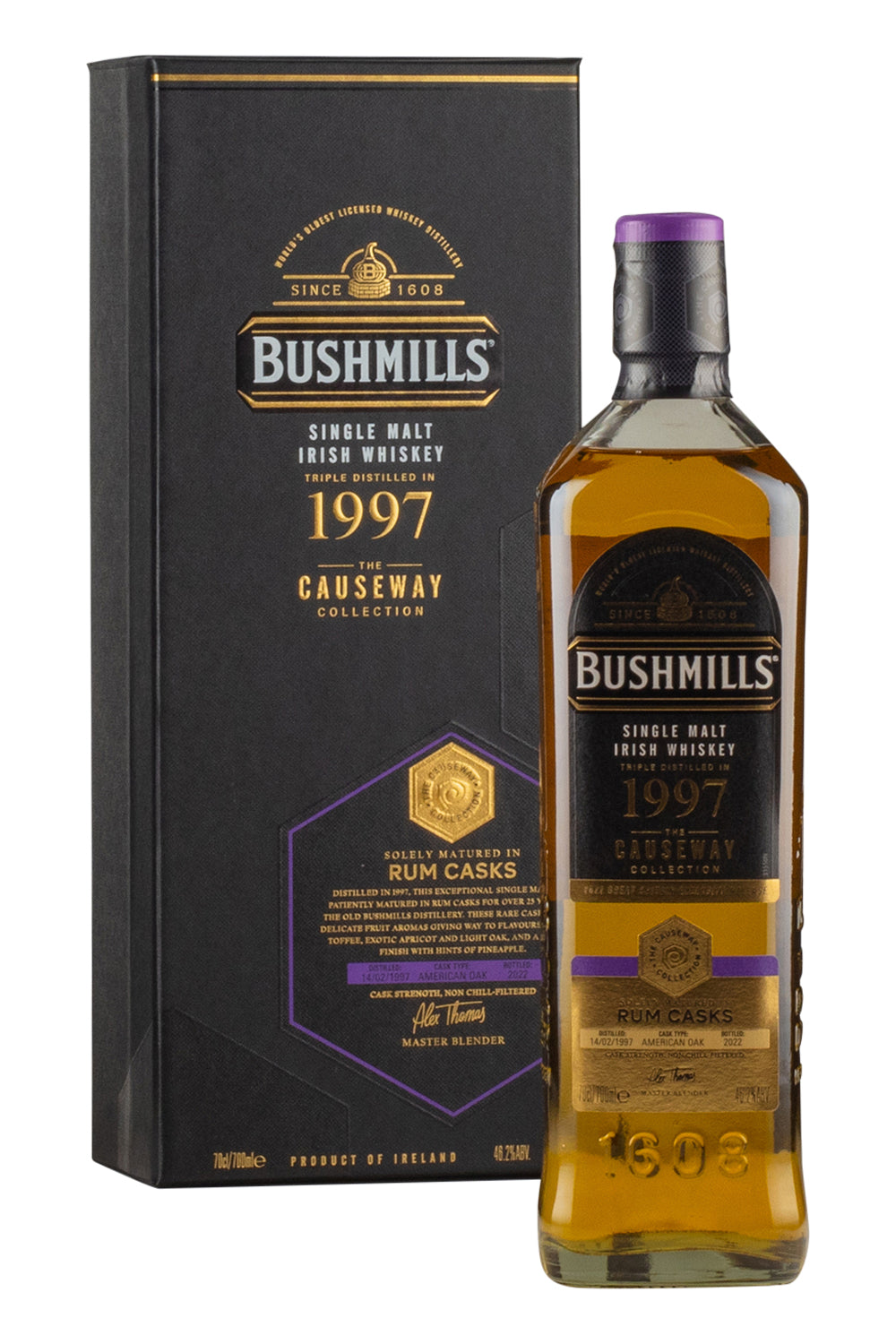 Bushmills 25 Year Old Causeway Collection Rum Cask 1997