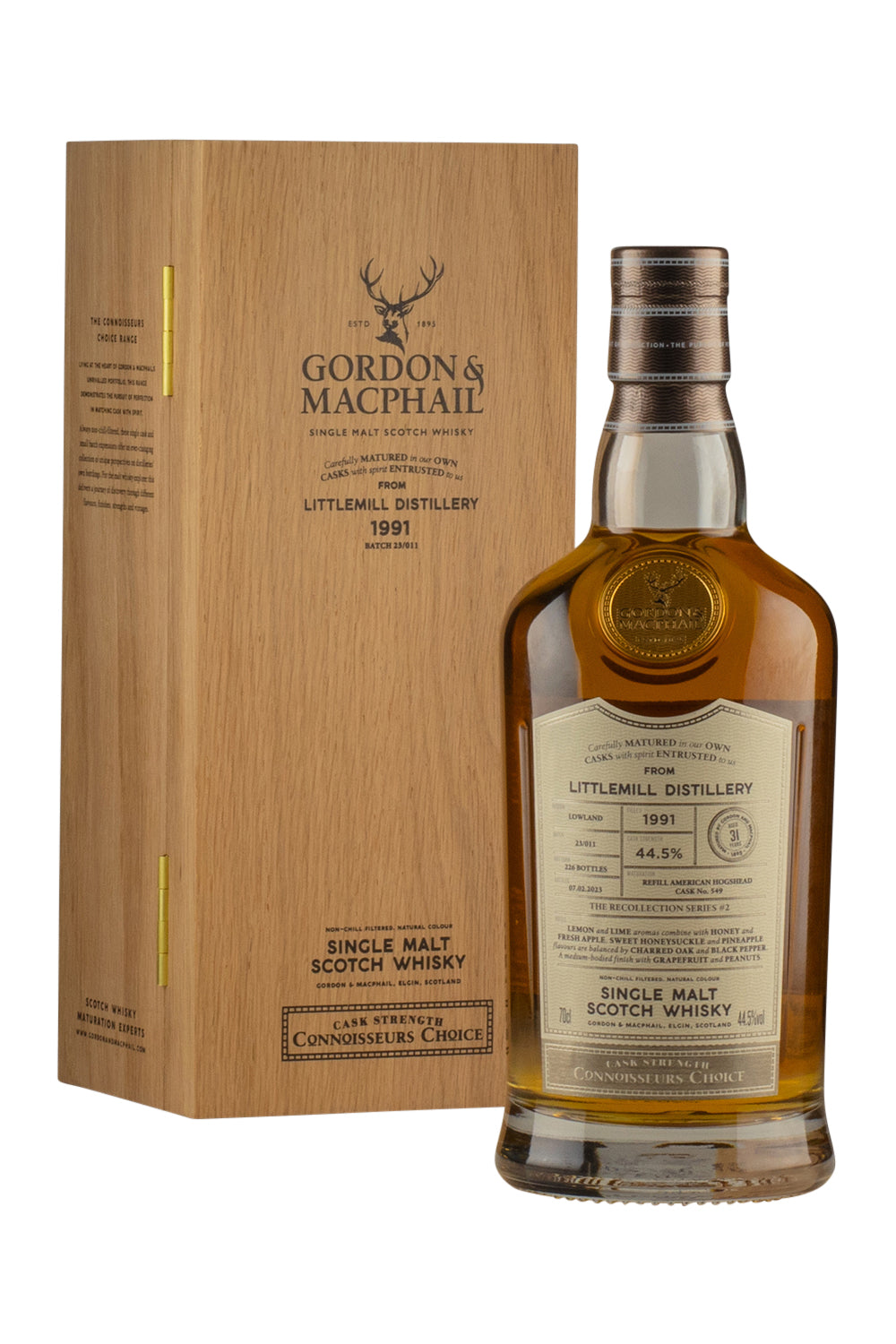 Littlemill 31 Year Old Connoisseurs Choice Gordon and MacPhail 1991