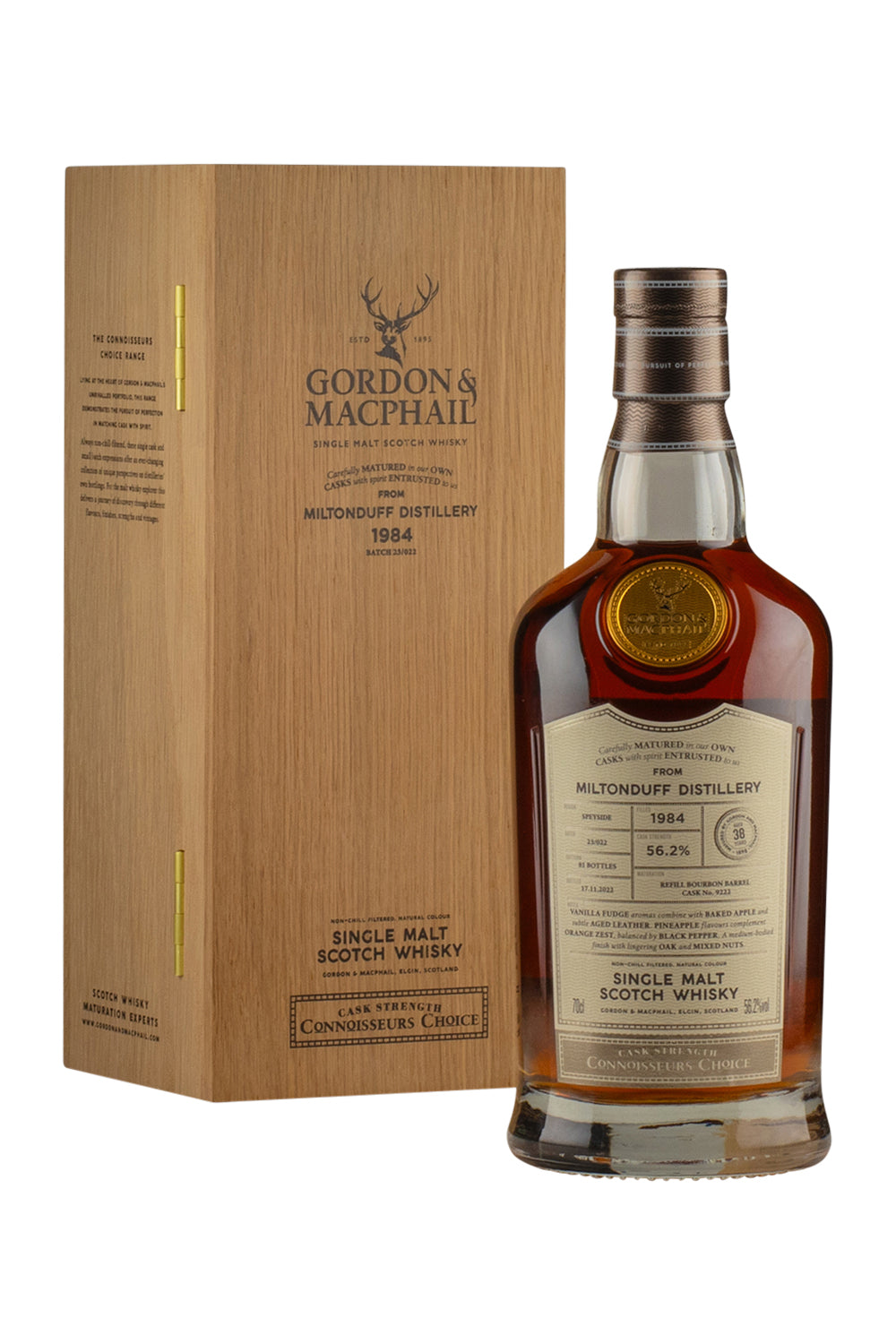 Miltonduff 38 Year Old Connoisseurs Choice Gordon and MacPhail 1984