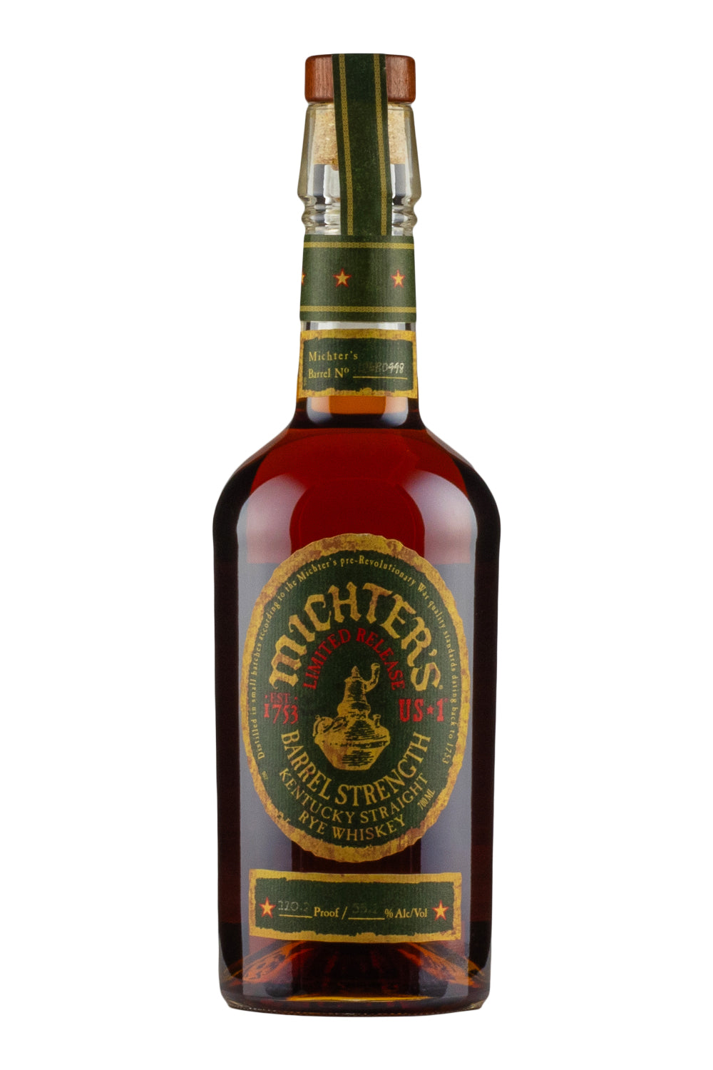 Michters Barrel Strength Rye (2024 Release)