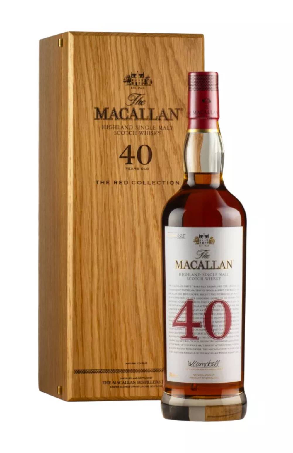 Macallan 40 Year Old Red Collection (2025 Release)