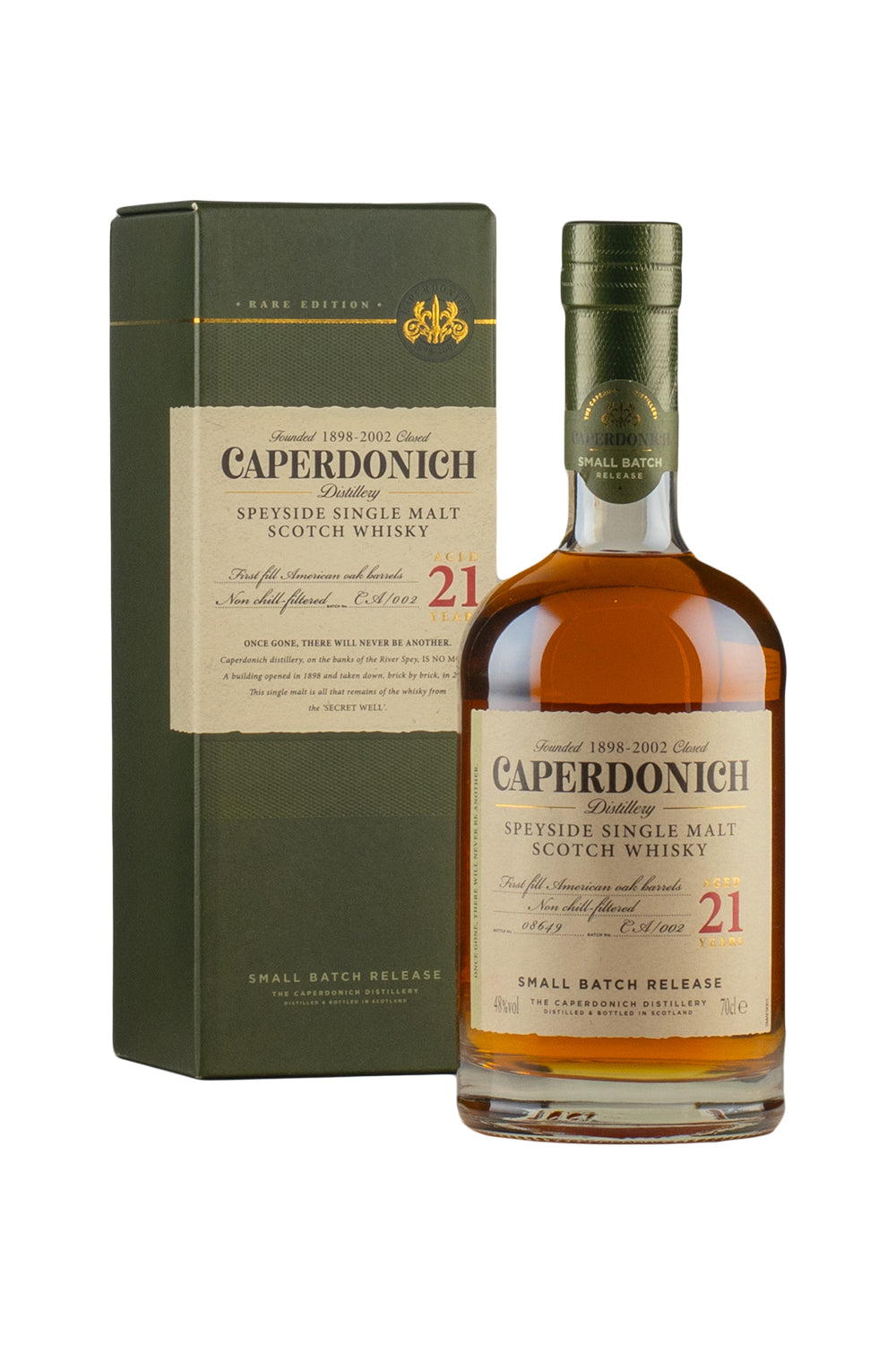 Caperdonich Unpeated 21 Year Old Secret Speyside