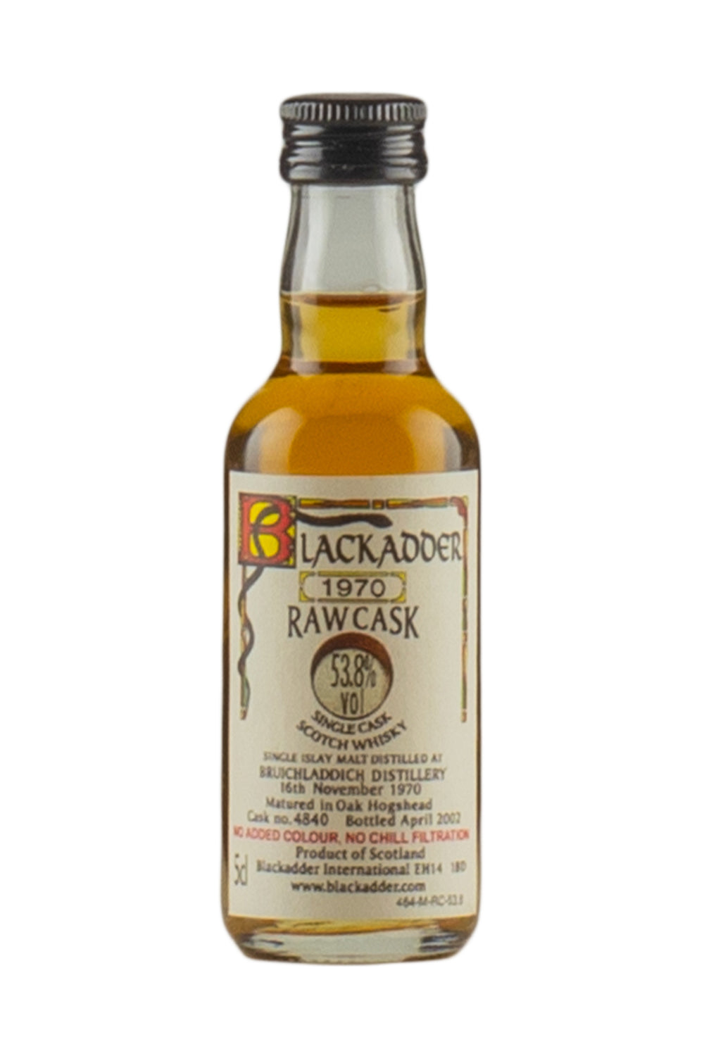 Bruichladdich Blackadder Raw Cask 5cl 1970