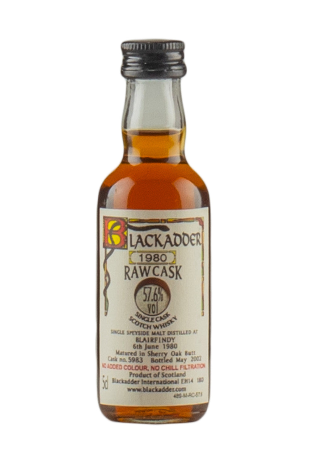 Blairfindy Blackadder Raw Cask 5cl 1980
