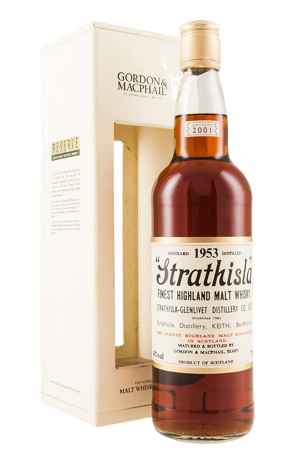 Strathisla G&M (Bottled 2001) 1953