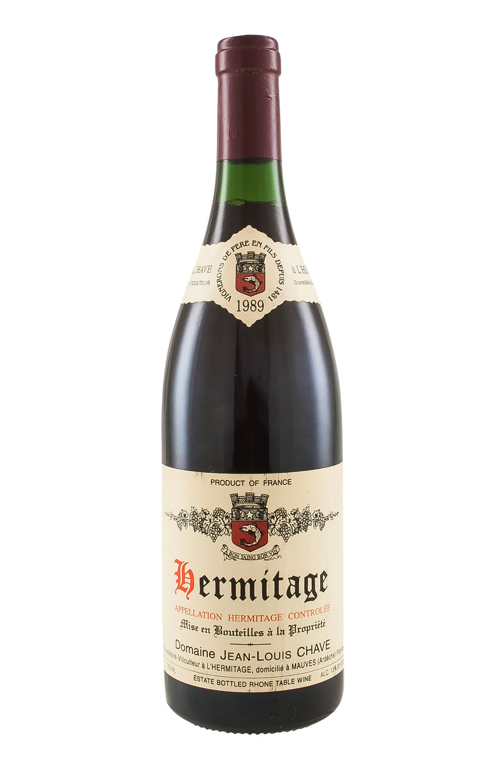 Hermitage Rouge Chave 1989