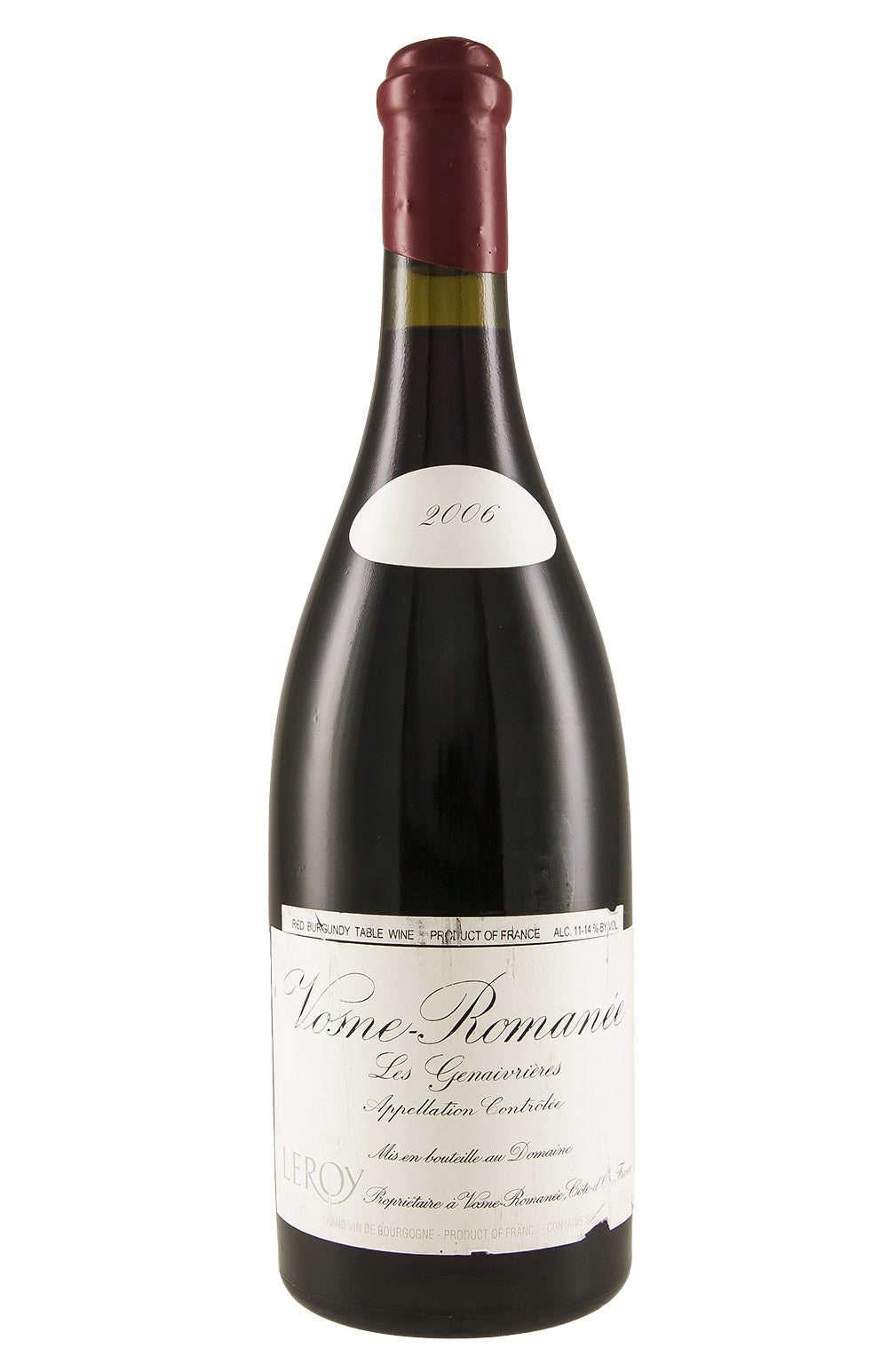 Vosne Romanee Les Genaivrieres Domaine Leroy 2006