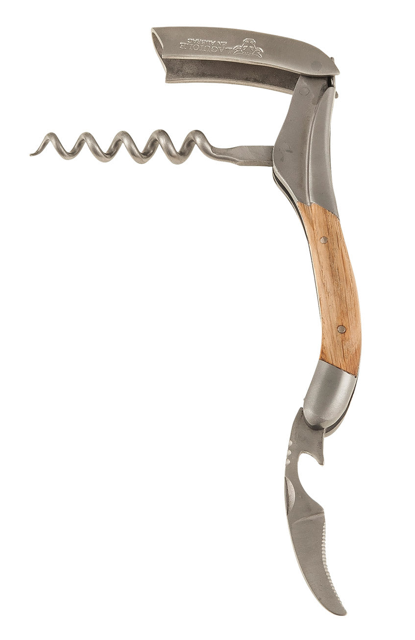 Laguiole Aubrac Oak Wood Corkscrew