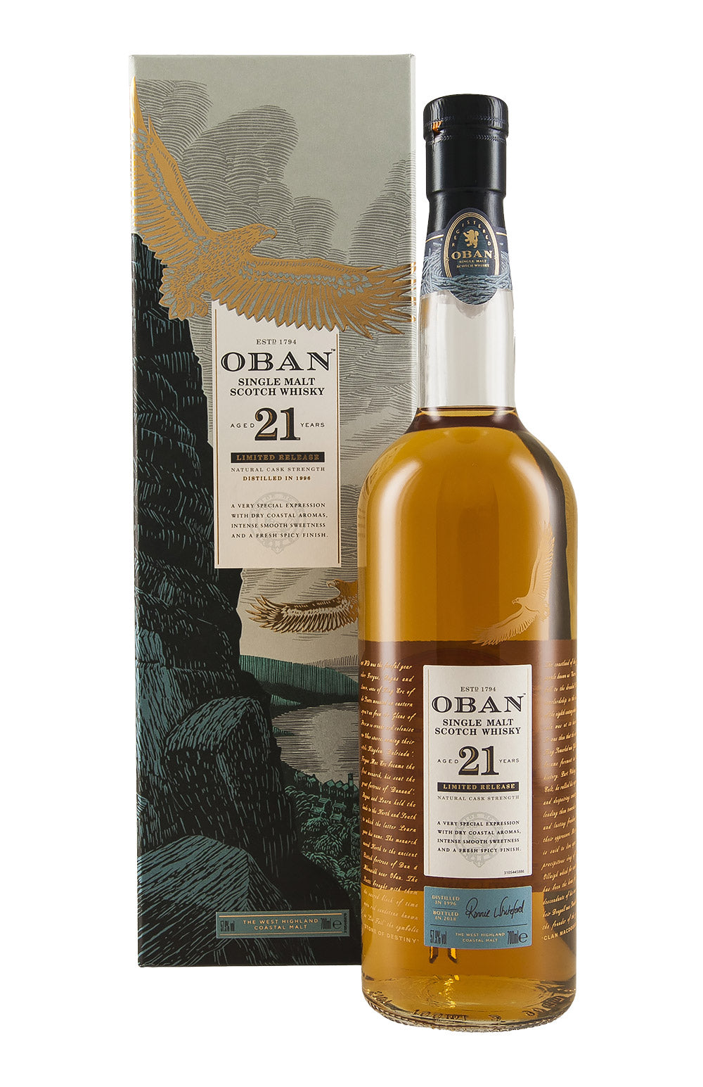 Oban 21 Year Old 2018 Release 1996
