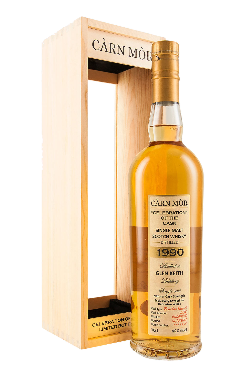 Glen Keith 28 Year Old Celebration of the Cask (Exclusive to Hedonism Wines) 1990