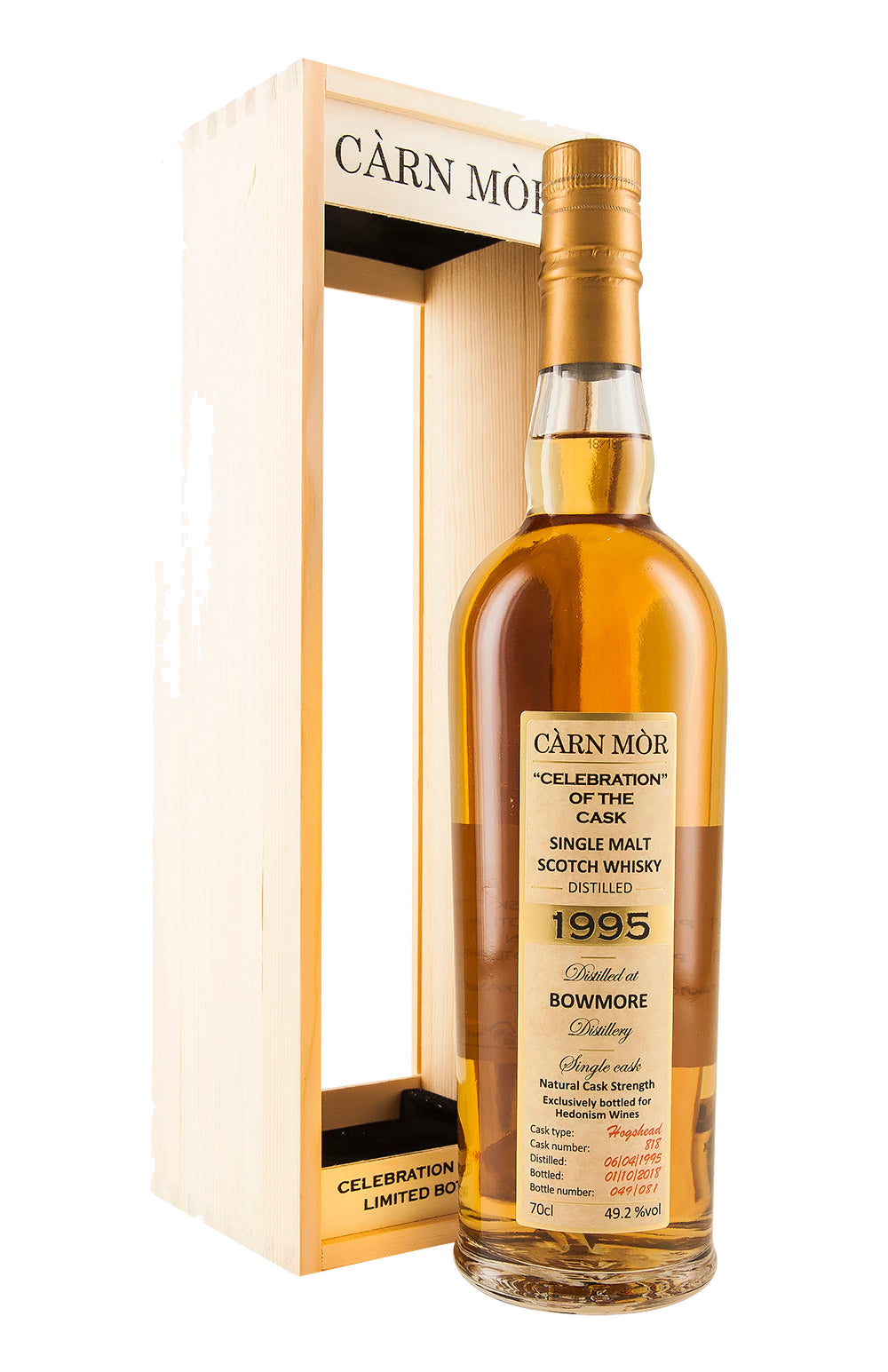 Bowmore 23 Year Old Celebration of the Cask (Exclusive to Hedonism Wines) 1995