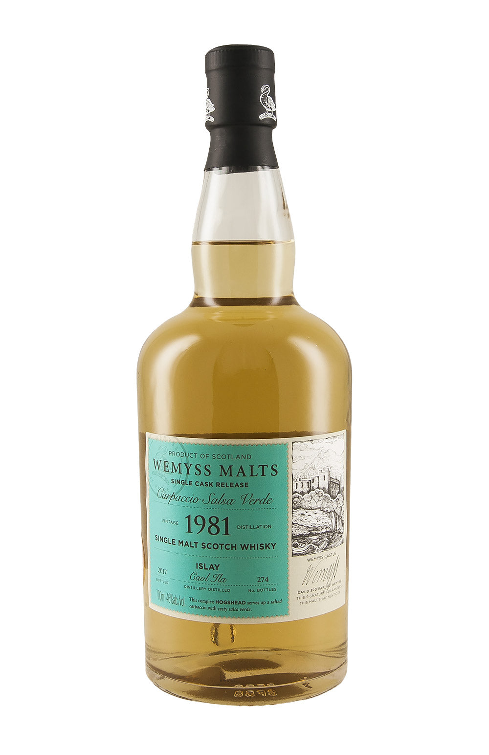 Caol Ila 36 Year Old Salsa Verde Wemyss Malts 1981
