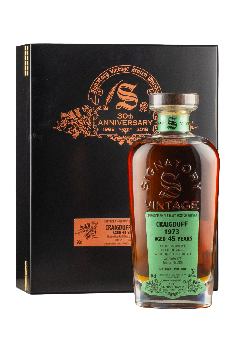 Craigduff 45 Year Old 30th Anniversary Signatory 1973