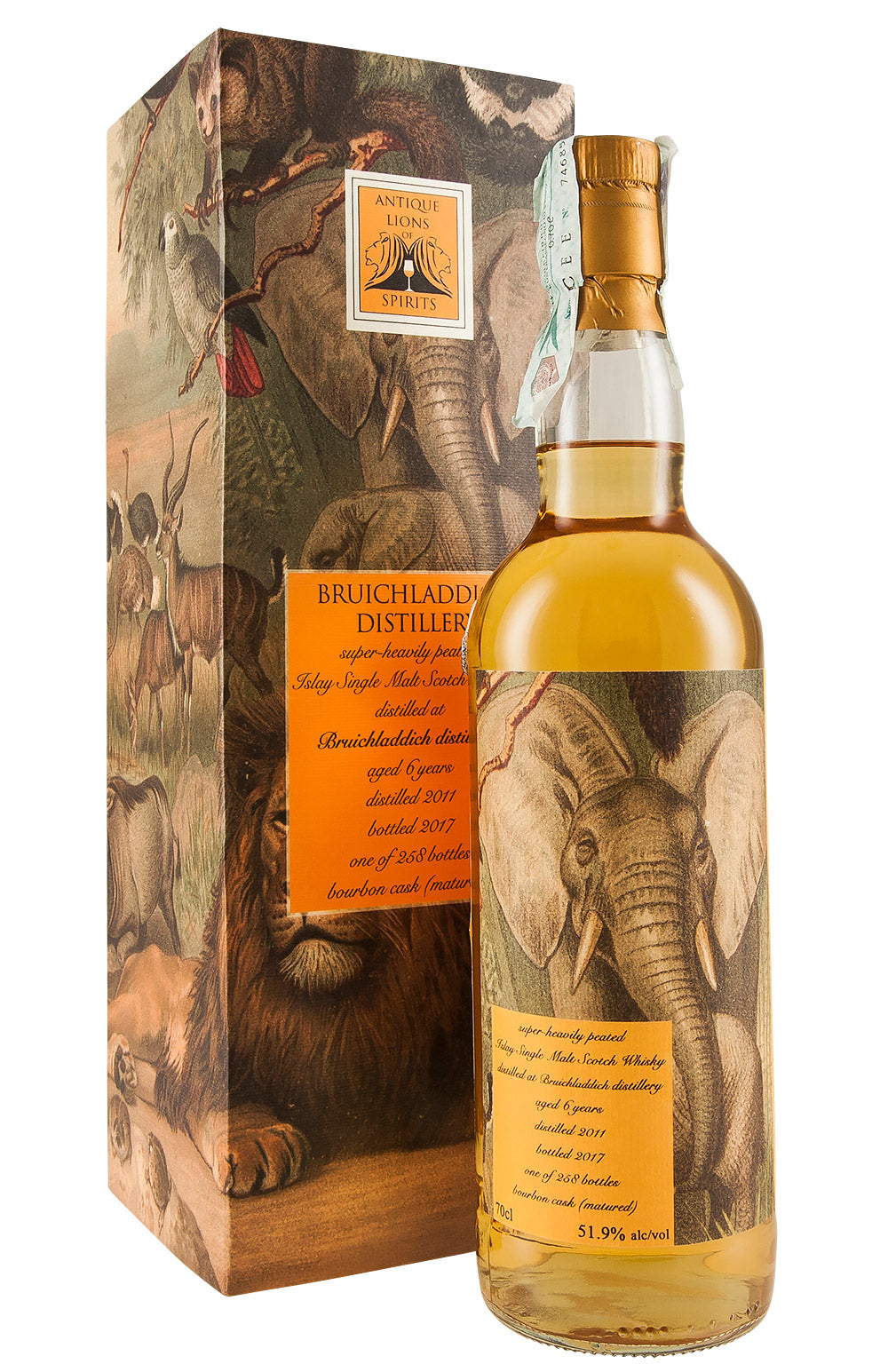 Bruichladdich Octomore 6 Year Old Antique Lions of Spirits Savannah 2011