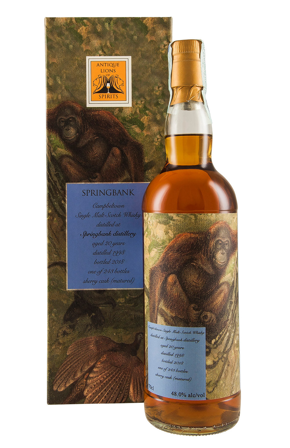 Springbank 20 Year Old Antique Lions of Spirits Savannah 1998