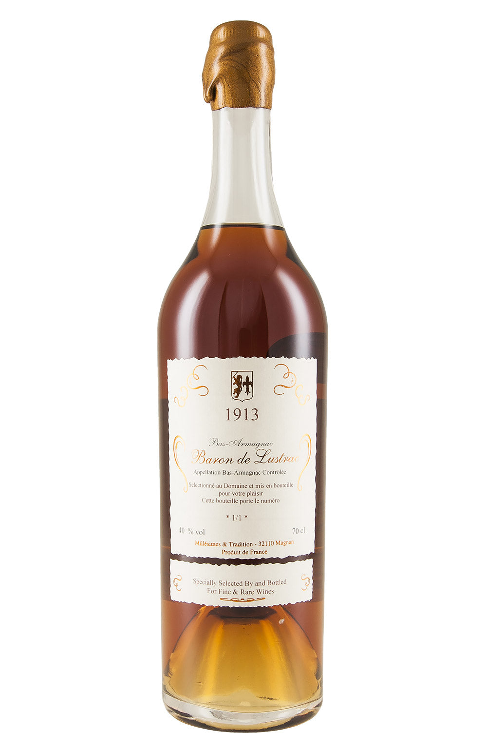 Baron de Lustrac Vintage Armagnac 1913