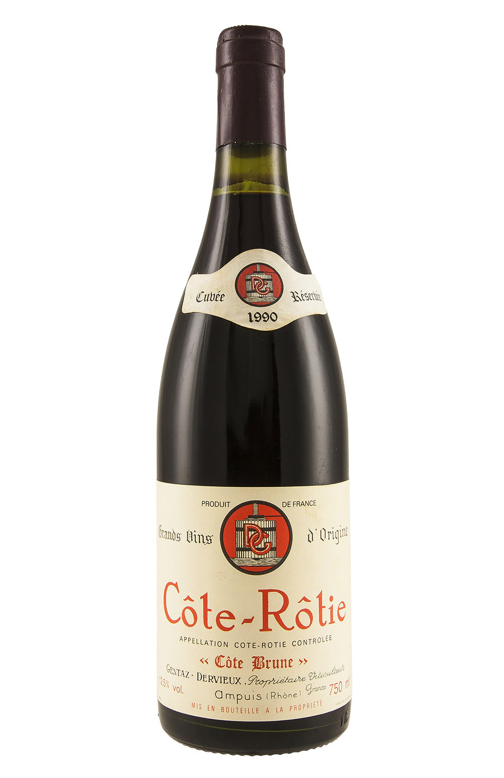Cote Rotie Cote Brune Gentaz Dervieux 1990