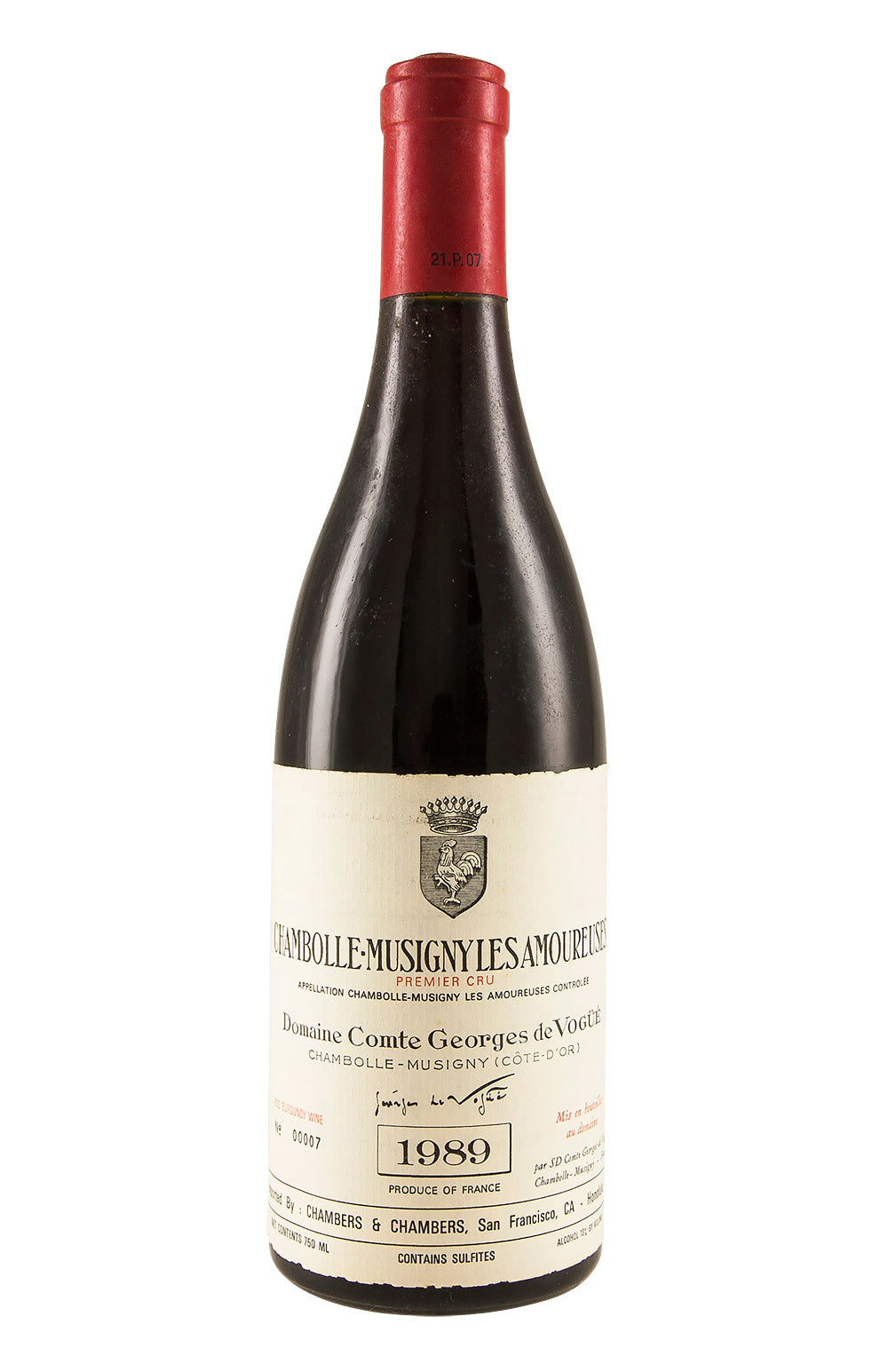Chambolle Musigny Les Amoureuses de Vogue 1989