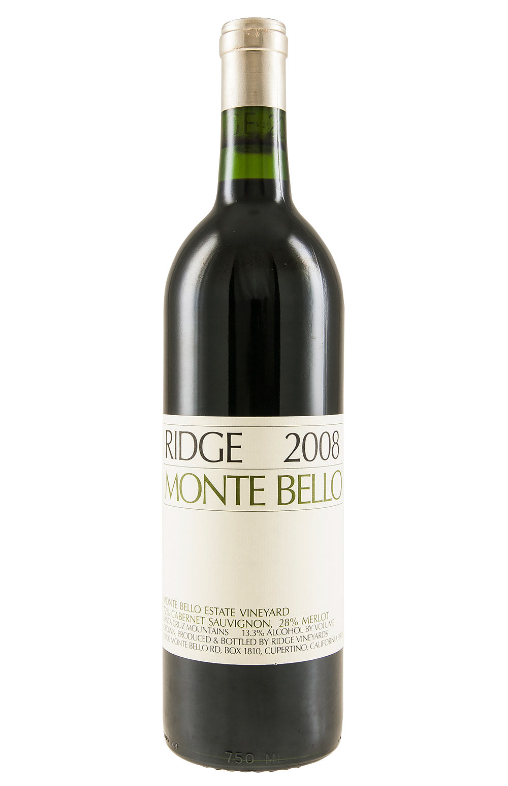 Ridge Monte Bello Cabernet Sauvignon 2008