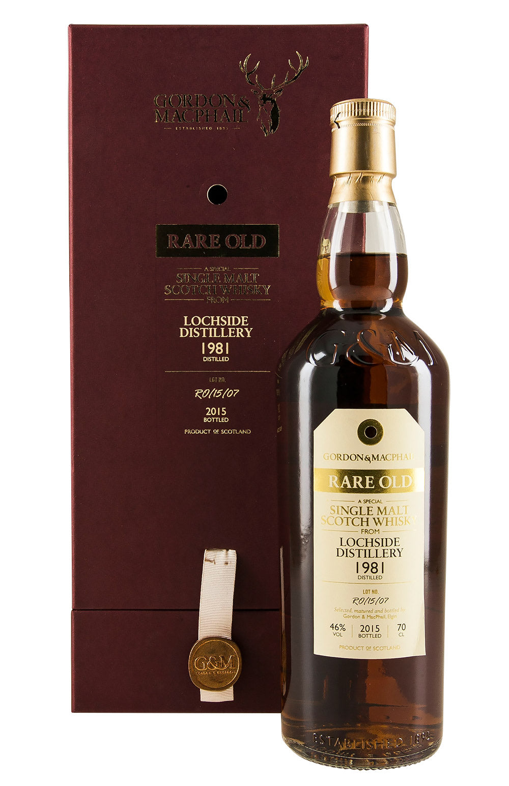 Lochside G&M Rare Old (Bottled 2015) 1981