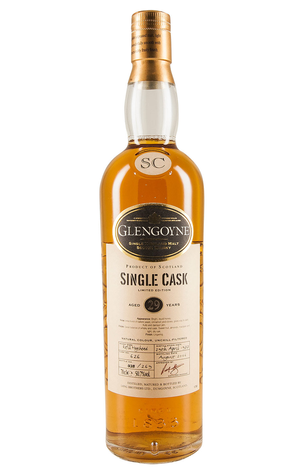 Glengoyne 29 Year Old Single Cask 1977