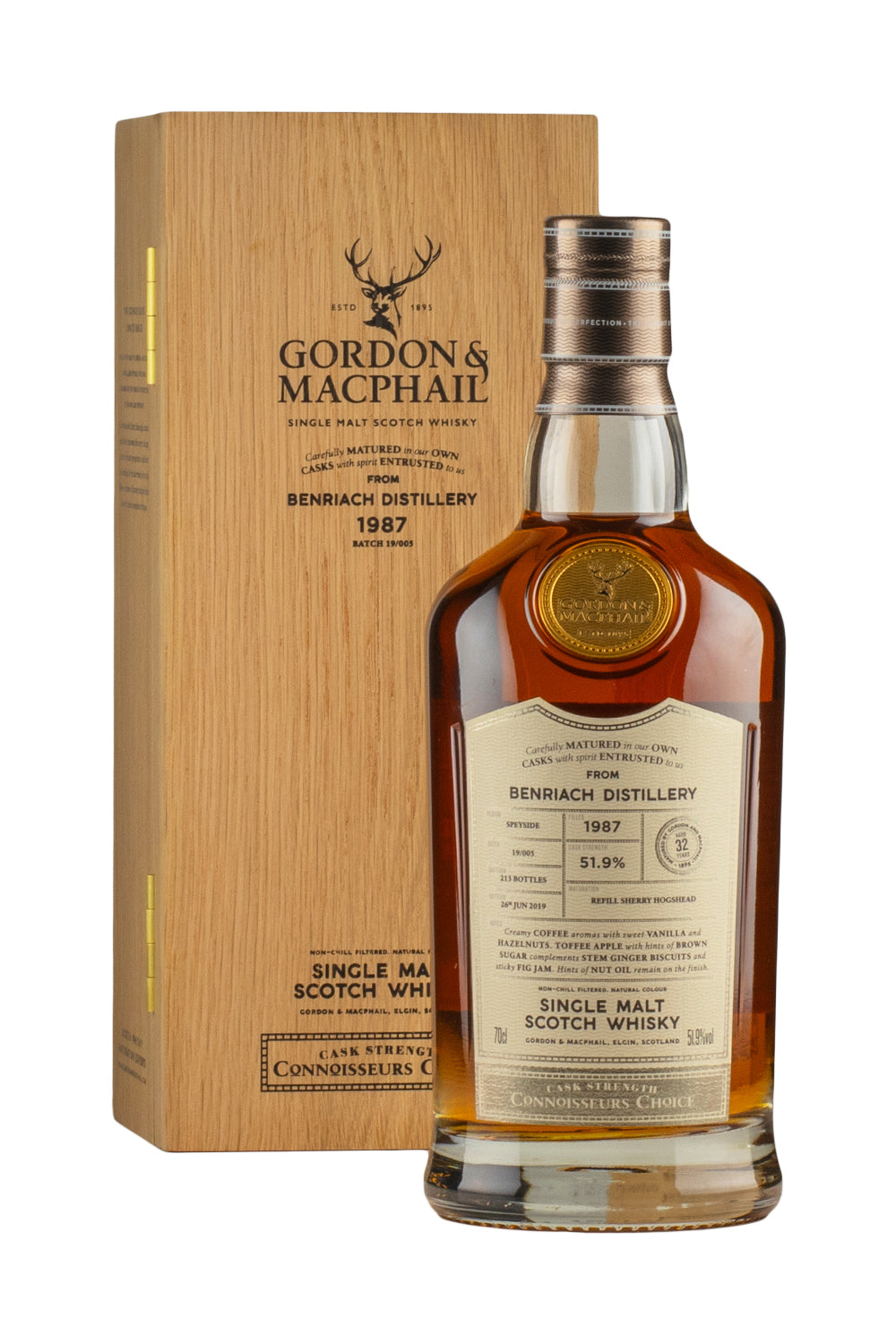 Benriach 31 Years Old Connoisseurs Choice Gordon and MacPhail 1987