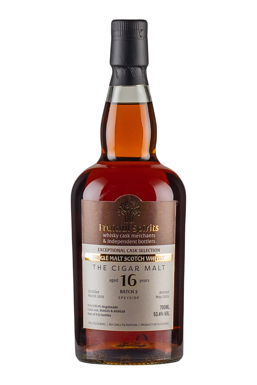 Cigar Malt 16 Year Old (Batch 3) Fruitful Spirits 2010