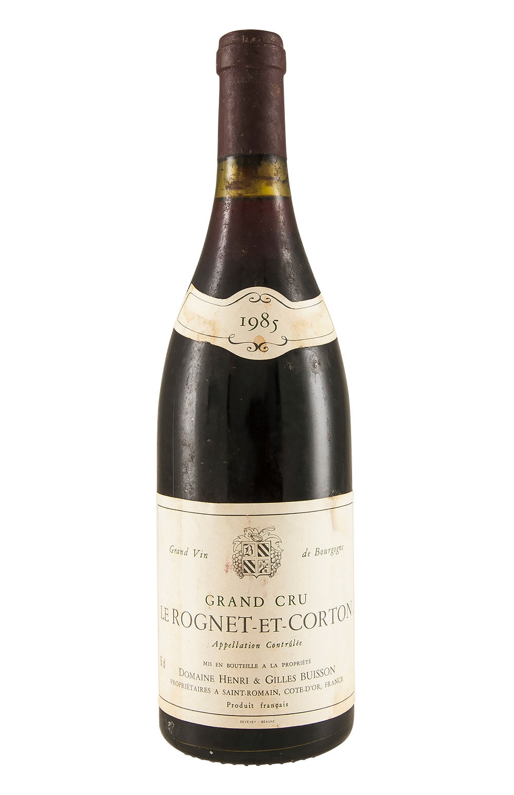 Le Rognet et Corton Henri & Gilles Buisson 1985