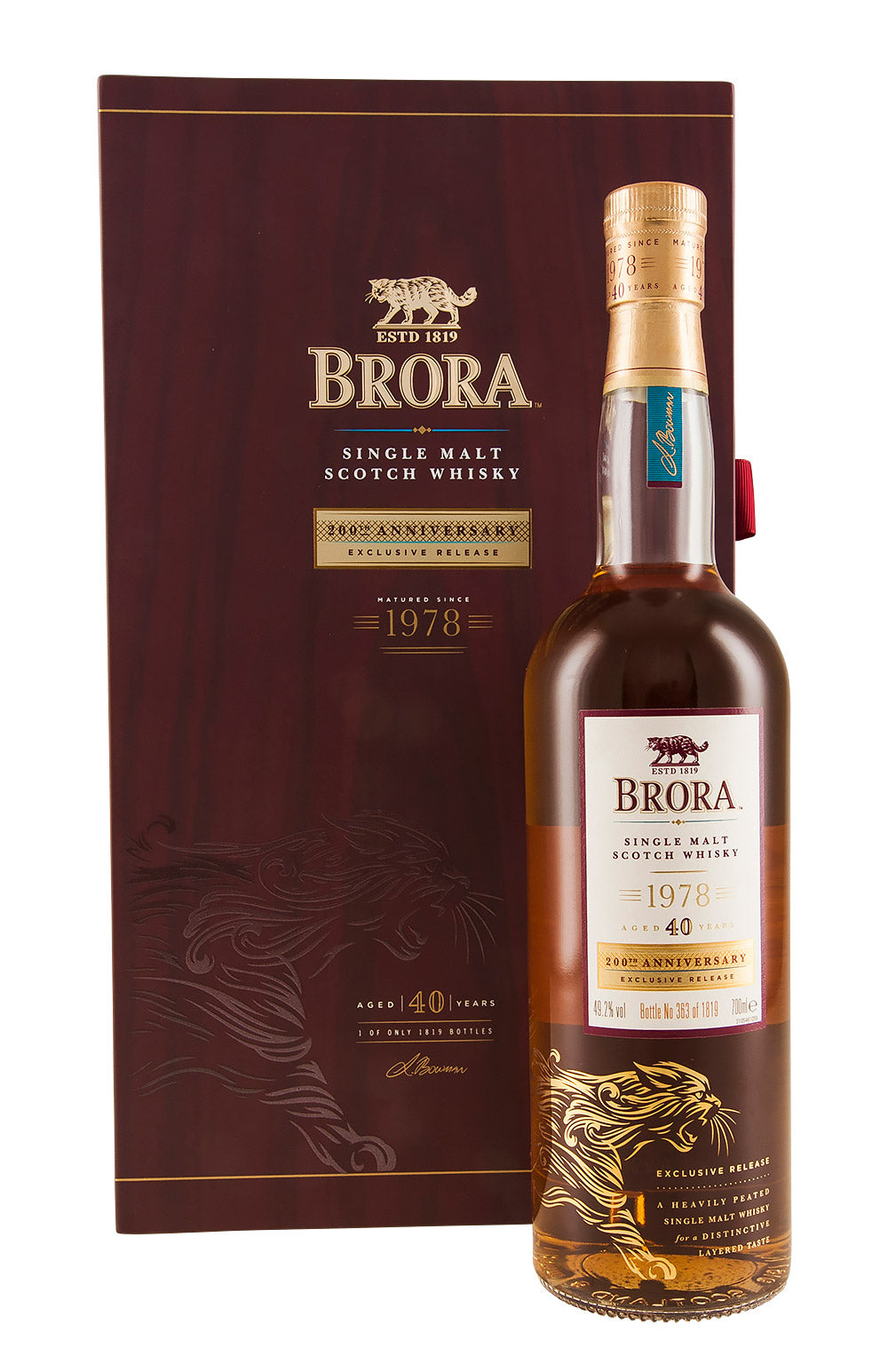 Brora 40 Year Old 200th Anniversary 1978